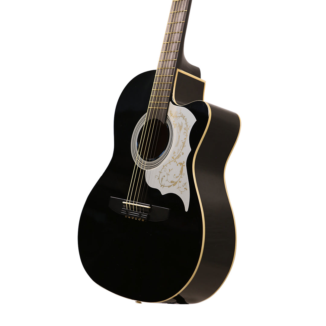 Steven Harris CAG-200C-BLK Cutaway Acoustic Guitar